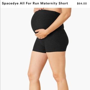 Beyond Yoga - Maternity - Spacedye All For Run Maternity Short - Size SMALL